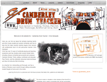 Tablet Screenshot of camberleydrumteacher.co.uk